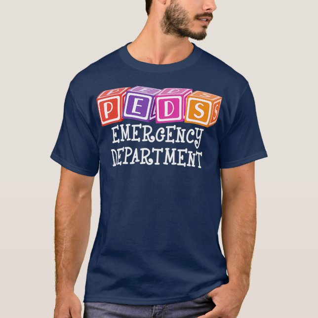 Camiseta Departamento de Emergencia de PEDS Enfermera RN ER (Anverso)