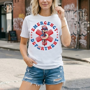 Camiseta Departamento de Emergencia del 4 de Julio Patrióti
