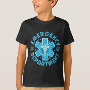 Camiseta Departamento de Emergencias de Snowflake Enfermera