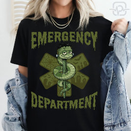 Camiseta Departamento de Emergencias Enfermera Frankenstein