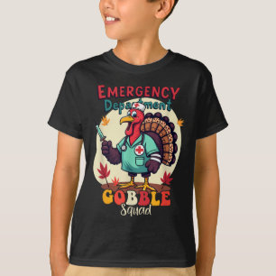 Camiseta Departamento de Emergencias Gobble Squad Día de Ac