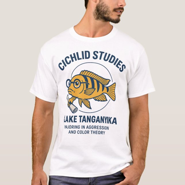 Camiseta Departamento de Estudios Cichlid - Lago Tanganyika (Anverso)