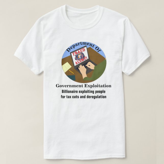 Camiseta Departamento De Explotación Gubernamental (Diseño del anverso)