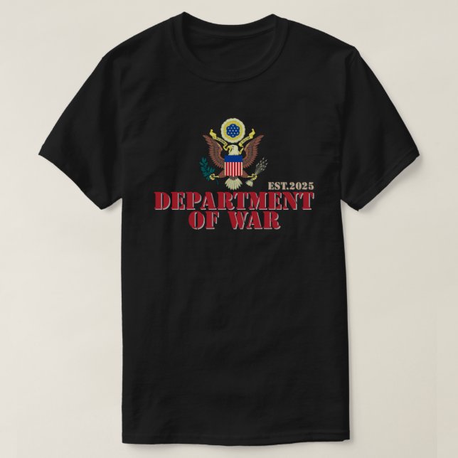 Camiseta Departamento De Guerra 2025 (Diseño del anverso)