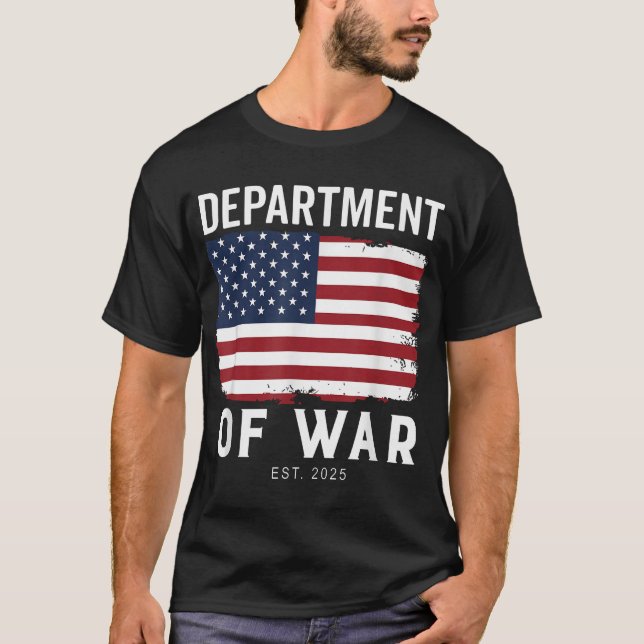 Camiseta Departamento De Guerra Establecido En 2025 (Anverso)