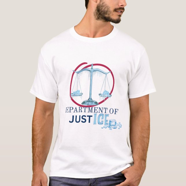 Camiseta Departamento de Justicia ICE T-Shirt (Anverso)