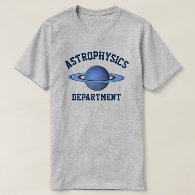 Camiseta Departamento de la astrofísica (Diseño del anverso)