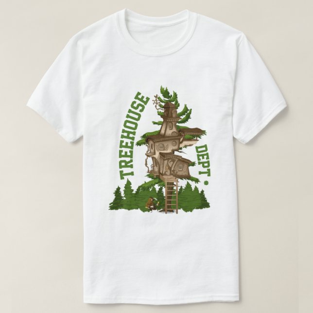 Camiseta Departamento de la casa del árbol (Diseño del anverso)