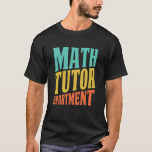 Camiseta Departamento de Maestros Retro Math Education Vint