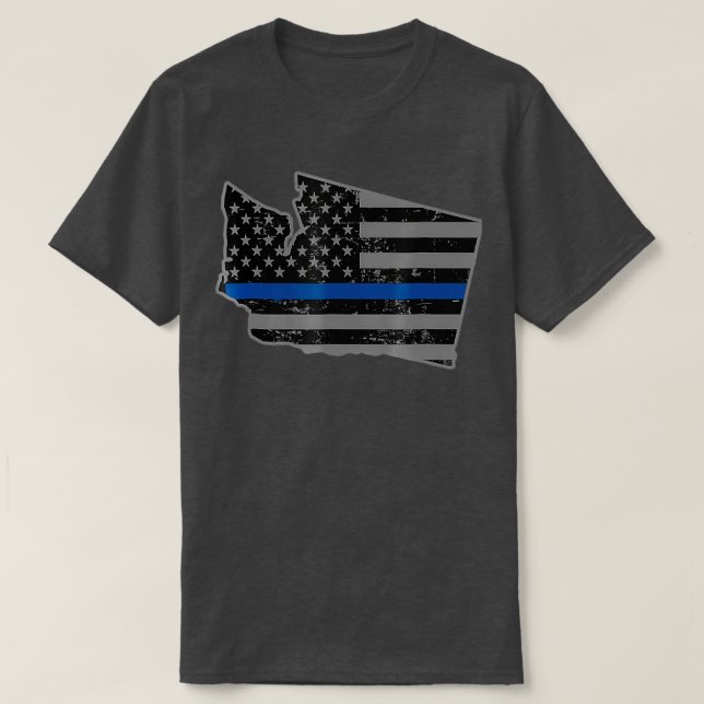 Camiseta Departamento de Policía de Seattle, Estado de Wash (Diseño del anverso)