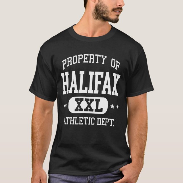 Camiseta Departamento de Propiedad Atlética Halifax Retro 1 (Anverso)