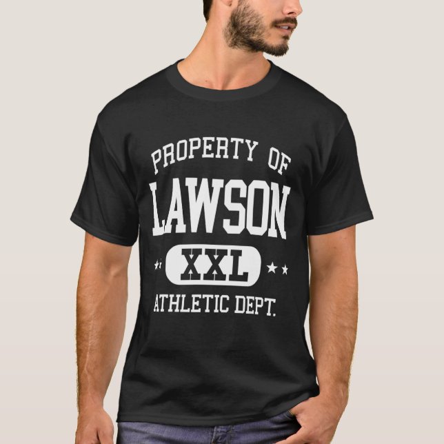 Camiseta Departamento de Propiedad Atlética Lawson Retro (Anverso)