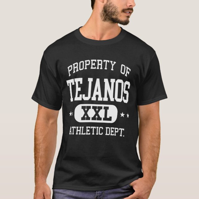 Camiseta Departamento de Propiedad Atlética Retro de Tejano (Anverso)