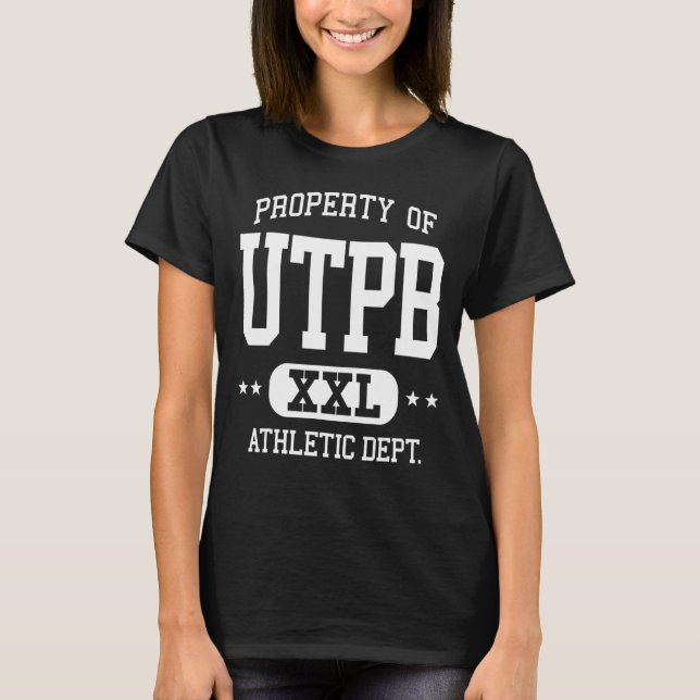 Camiseta Departamento de Propiedad Atlética Retro UTPB (Anverso)