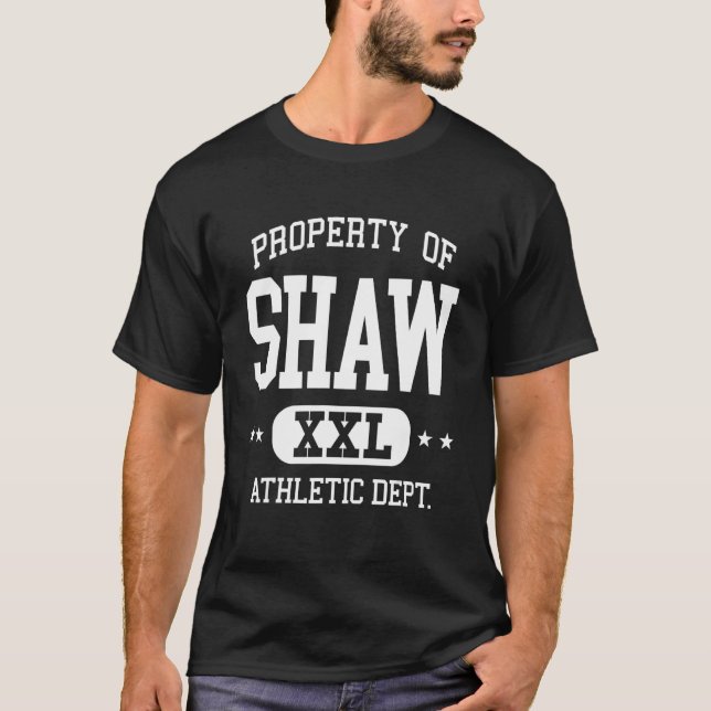 Camiseta Departamento de Propiedad Atlética Shaw Retro (Anverso)
