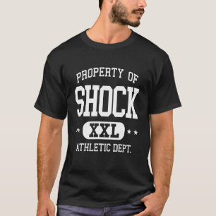 Camiseta Departamento de Propiedades Atléticas Retro Shock