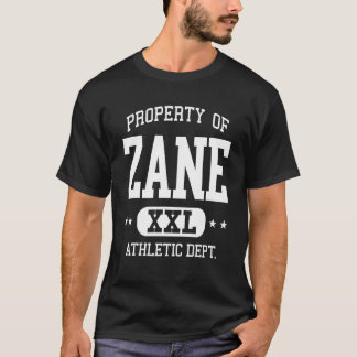 Camiseta Departamento de Propiedades Atléticas Retro Zane 1