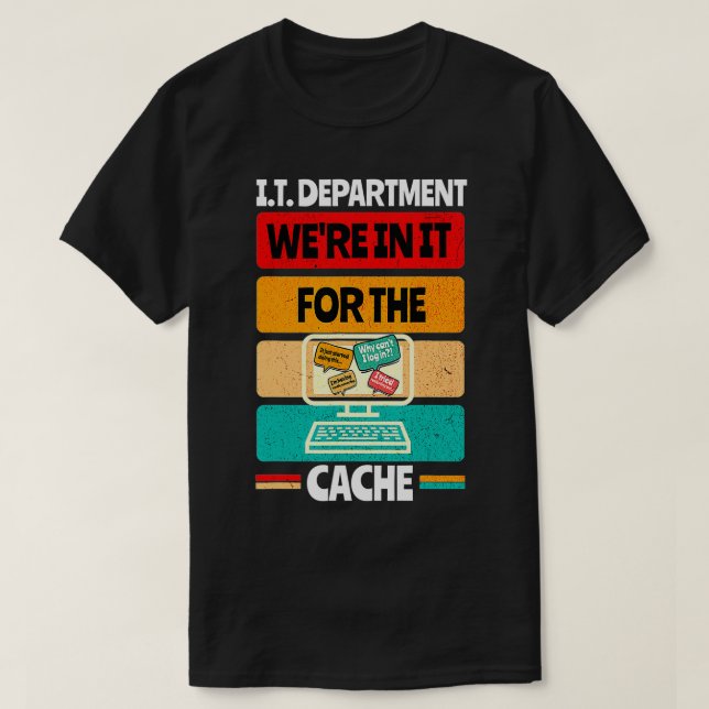 Camiseta Departamento de TI de Tecnología de la Información (Diseño del anverso)
