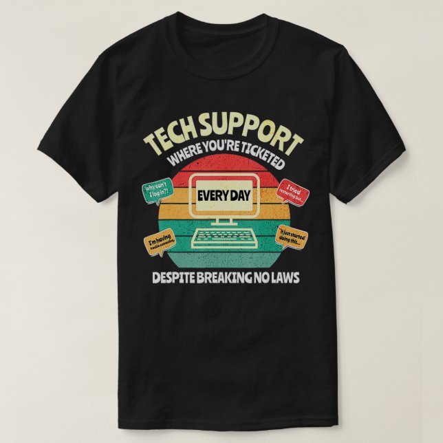 Camiseta Departamento de TI de Tecnología de la Información (Diseño del anverso)