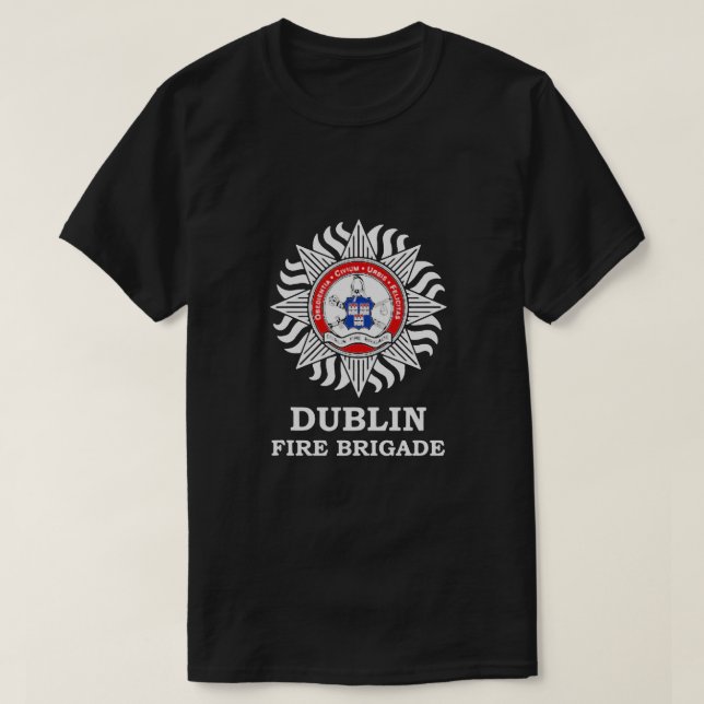 Camiseta Departamento irlandés de bomberos de la brigada de (Diseño del anverso)