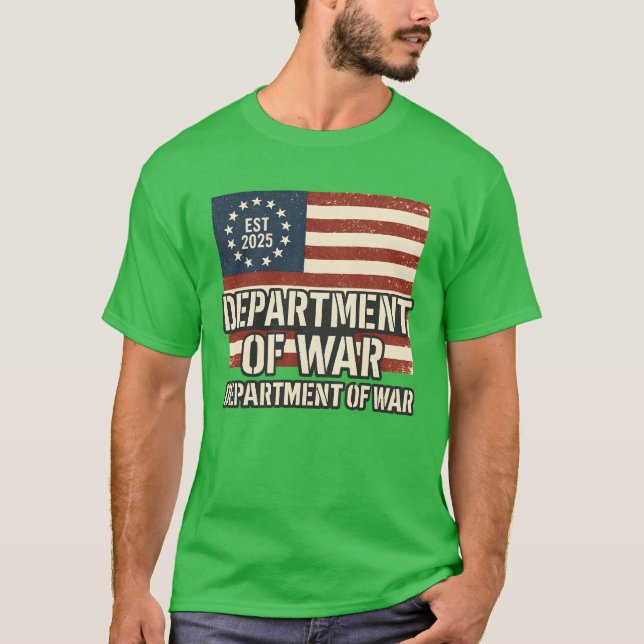 Camiseta Department of War Established 2025 Re-Established (Anverso)