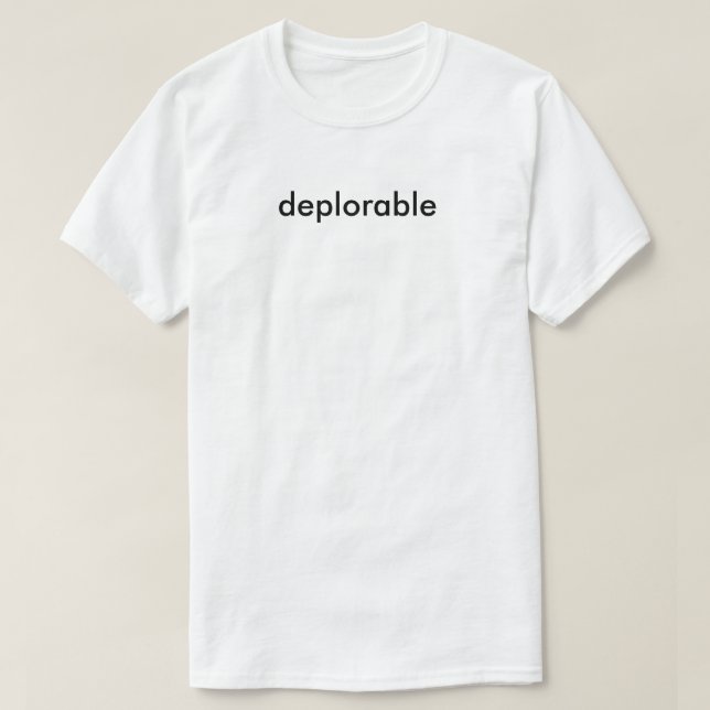 Camiseta deplorable (Diseño del anverso)