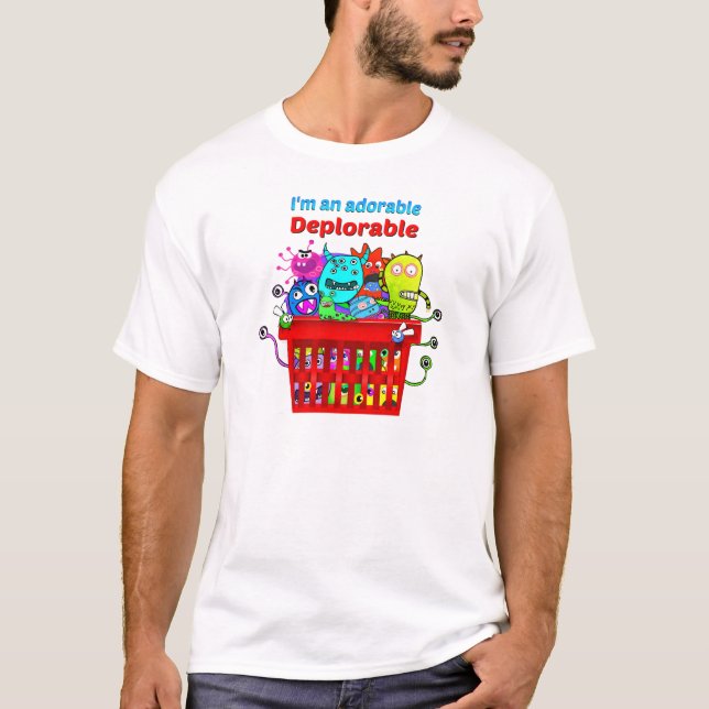 Camiseta Deplorable adorable, cesta de Deplorables (Anverso)