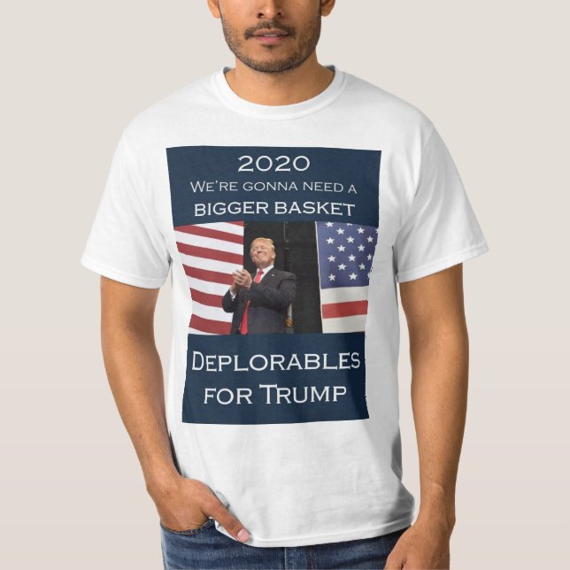 Camiseta Deplorable para Trump 2020 (Anverso)