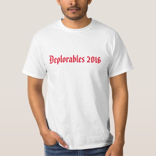 Camiseta Deplorables 2016 2