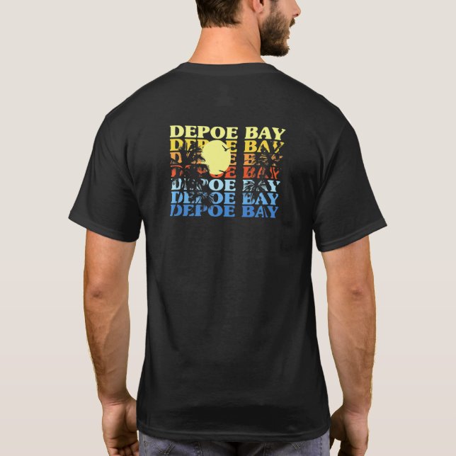 Camiseta Depoe Bay Oregon Beach Summer O Beach Bum (Reverso)
