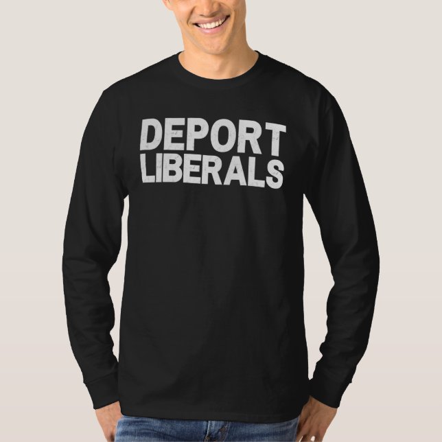 Camiseta Deportar liberales contra el convicto pro republic (Anverso)