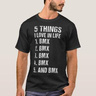 Camiseta Deporte 5 Cosas Que Amo En La Vida BMX_1
