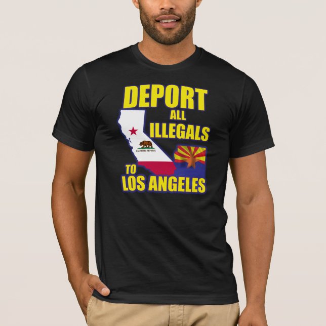 Camiseta Deporte a todos los Illegals a Los Ángeles (Anverso)