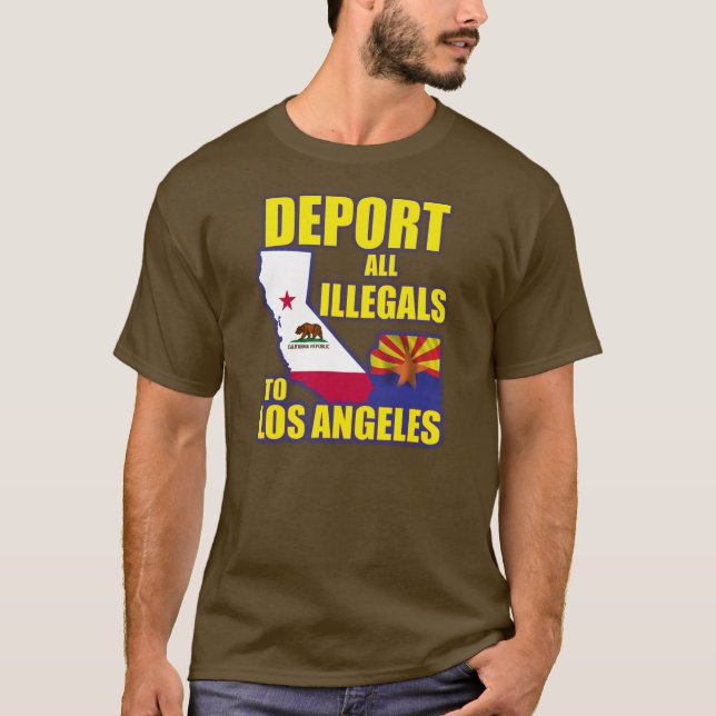Camiseta Deporte a todos los Illegals a Los Ángeles (Anverso)