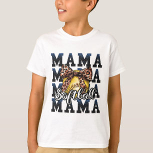 Camiseta Deporte Alegría Azul Coqueta Lazo Suave Mamá Mamá