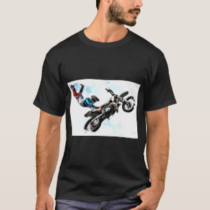 Camiseta Deporte Arte pop moderno elegante de acrobacia