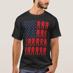 Camiseta Deporte Bandera De Los Ee.Uu. Taekwondo 6