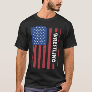 Camiseta Deporte Bandera Estadounidense Lucha 2