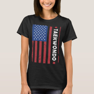 Camiseta Deporte Bandera Estadounidense Taekwondo 5