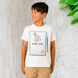 Camiseta Deporte de agua desparramado a mano con dibujos de