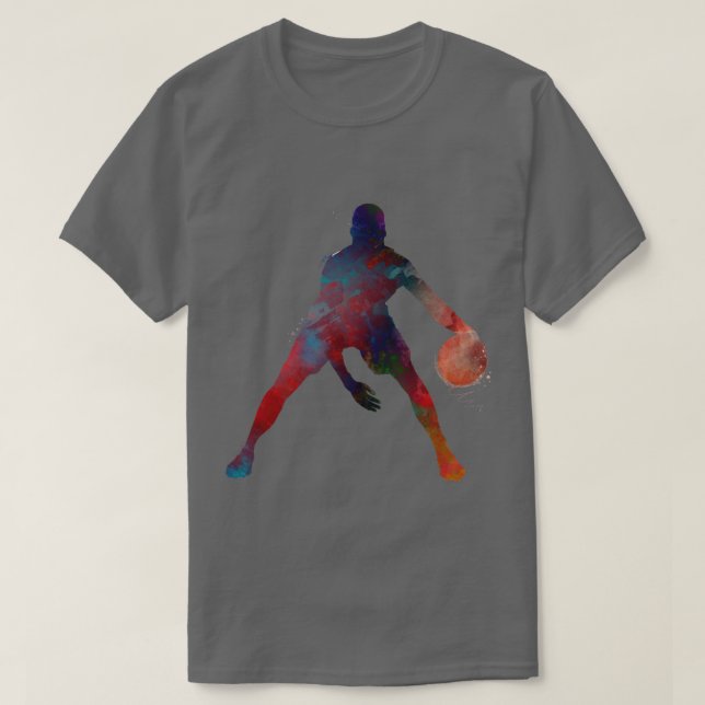 Camiseta deporte de baloncesto con jugadores de baloncesto  (Diseño del anverso)