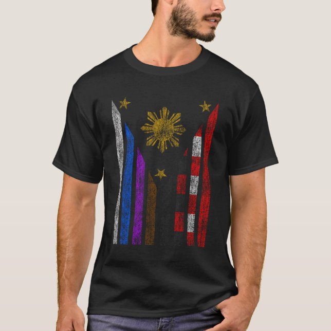 Camiseta Deporte de bandera filipina de Filipinas Jiu Jitsu (Anverso)