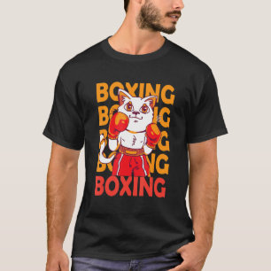Camiseta Deporte de boxeo para animales de gato con guantes