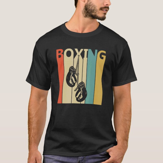 Camiseta Deporte de boxeo retro de los años 80 (Anverso)