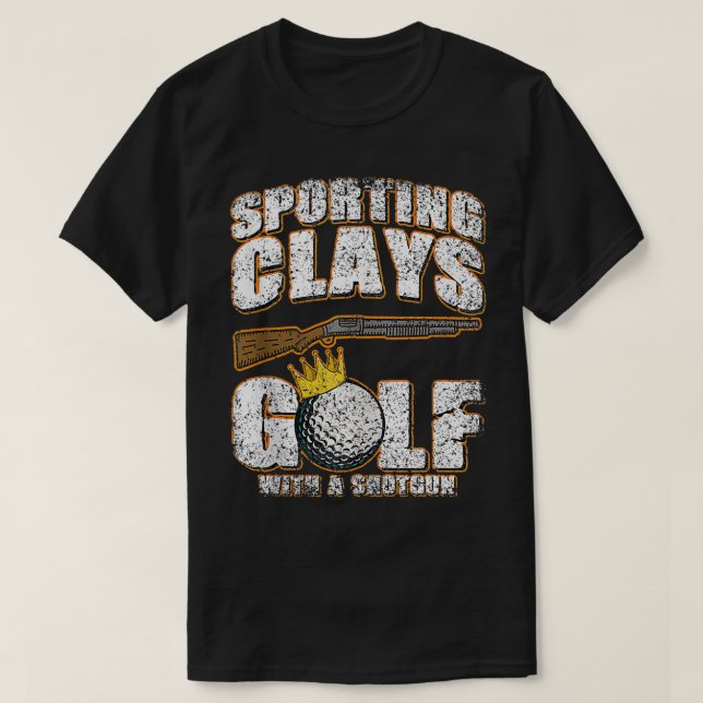 Camiseta Deporte De Clays Golf Con Arcilla De Extracción De (Diseño del anverso)