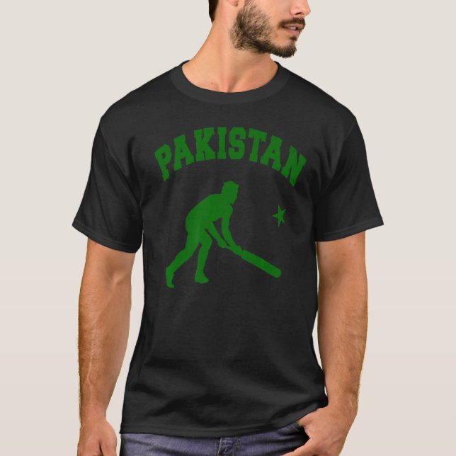 CAMISETA DEPORTE DE CRÍQUET DE PAKISTÁN BANDERA NACIONAL ME (Anverso)