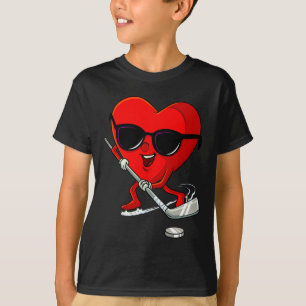 Camiseta Deporte de Día de San Valentín de Cute de Hockey s