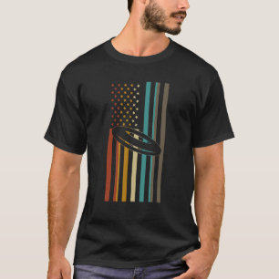 Camiseta Deporte de disco Bandera de golf Retro Disco Golf