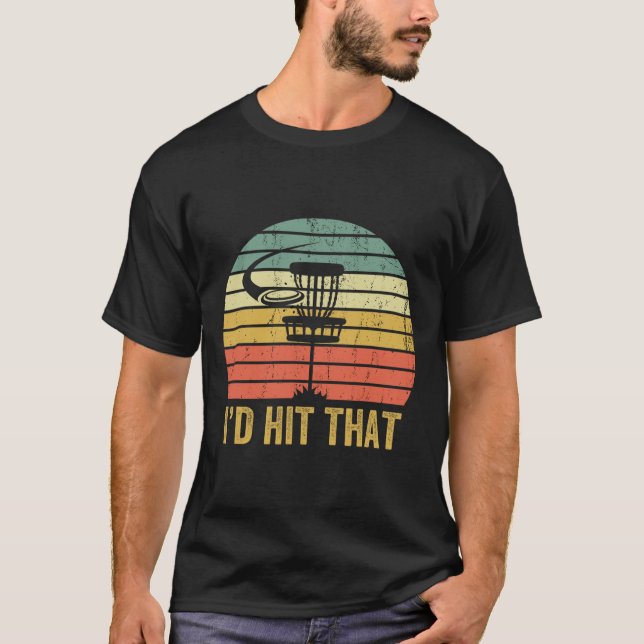 Camiseta Deporte de disco de golf divertido Día del padre  (Anverso)