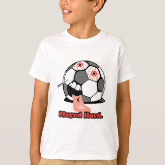 Camiseta deporte de fútbol divertido y desinflado